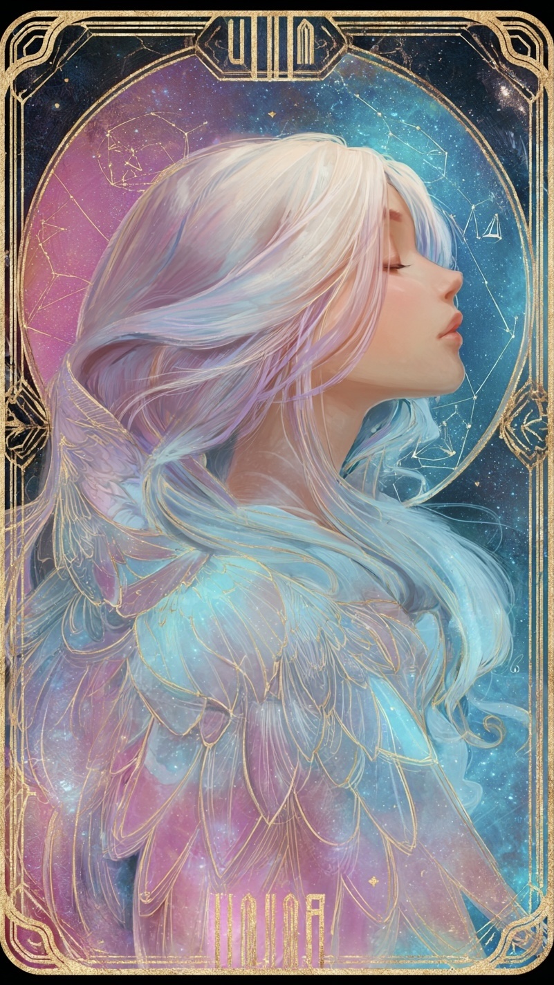 Libra zodiac card - Air element