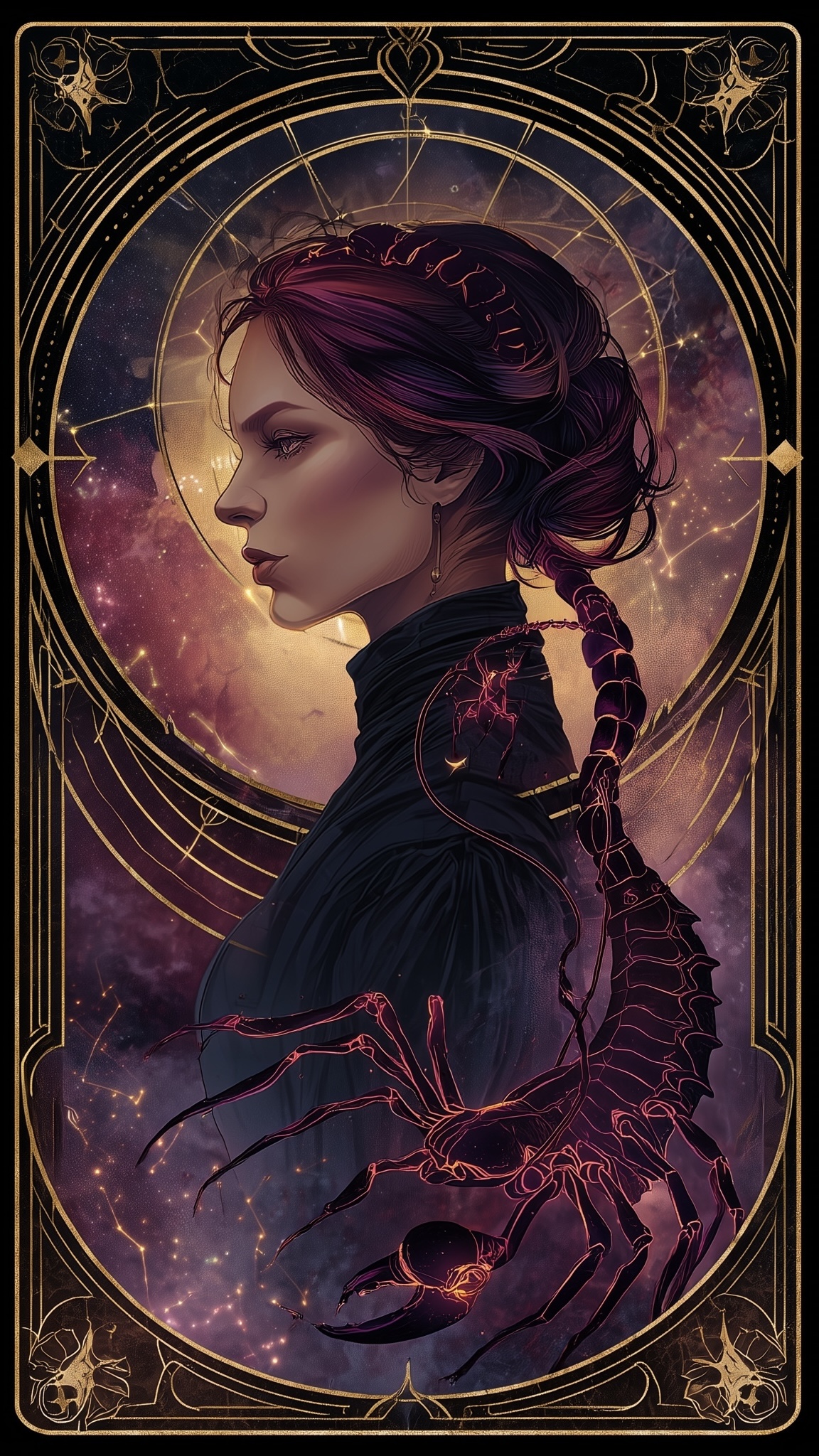 Scorpio zodiac card - Water element